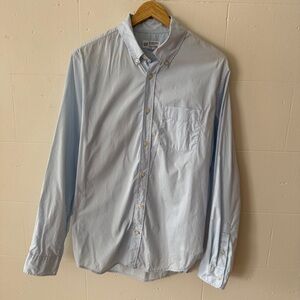 GAP | Slim Fit Stretch Powder Blue Poplin Button Down Shirt | Size Medium